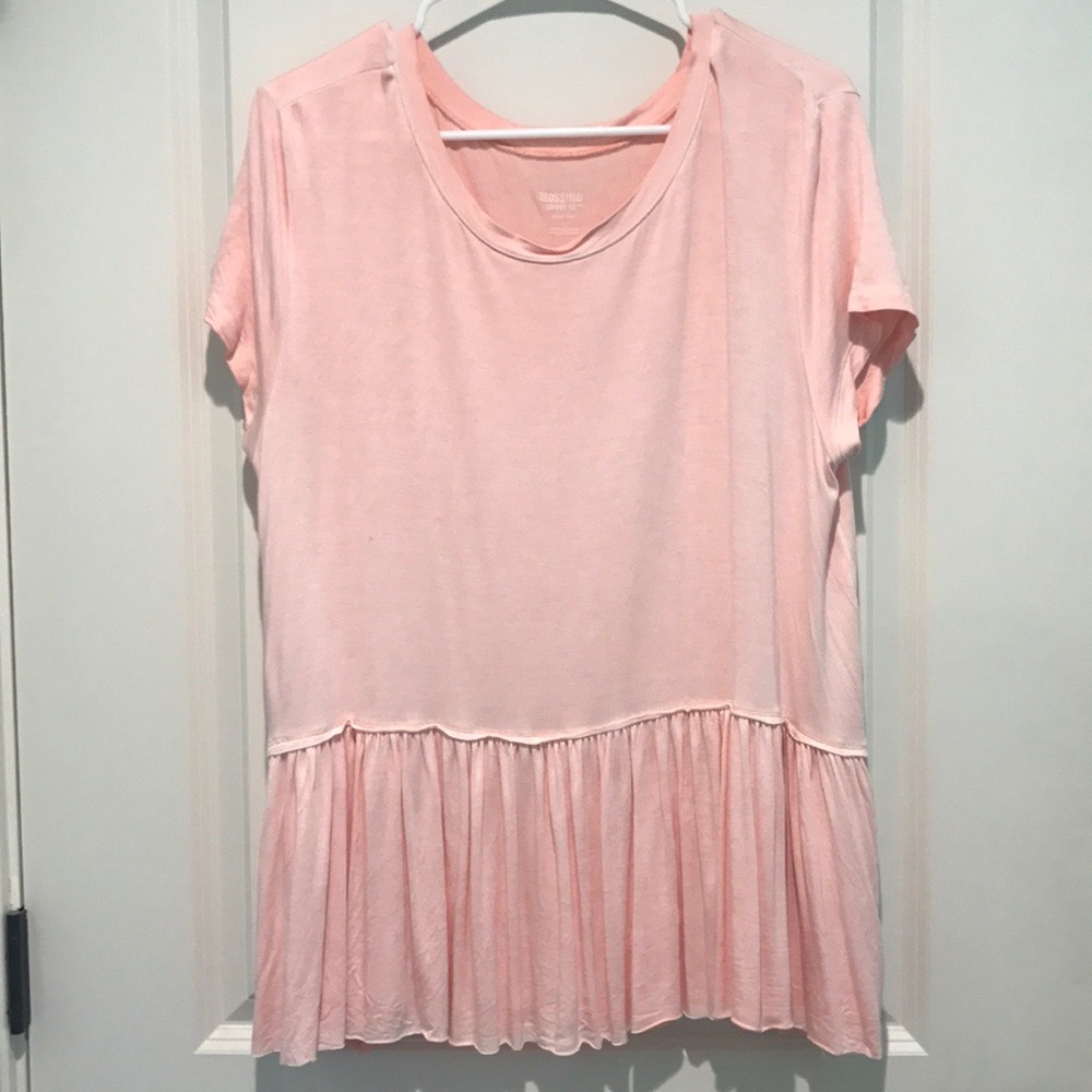 Mossimo Supply Co. baby pink peplum top